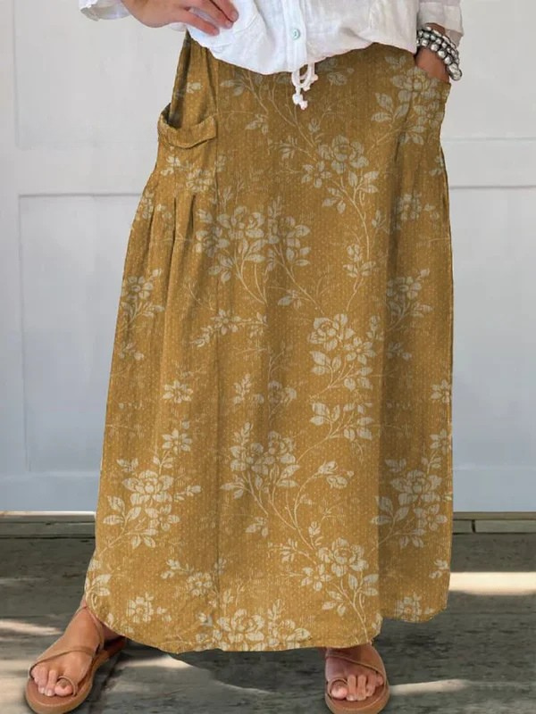 susan-classic-floral-elastic-waist-pocket-skirt-img2.png